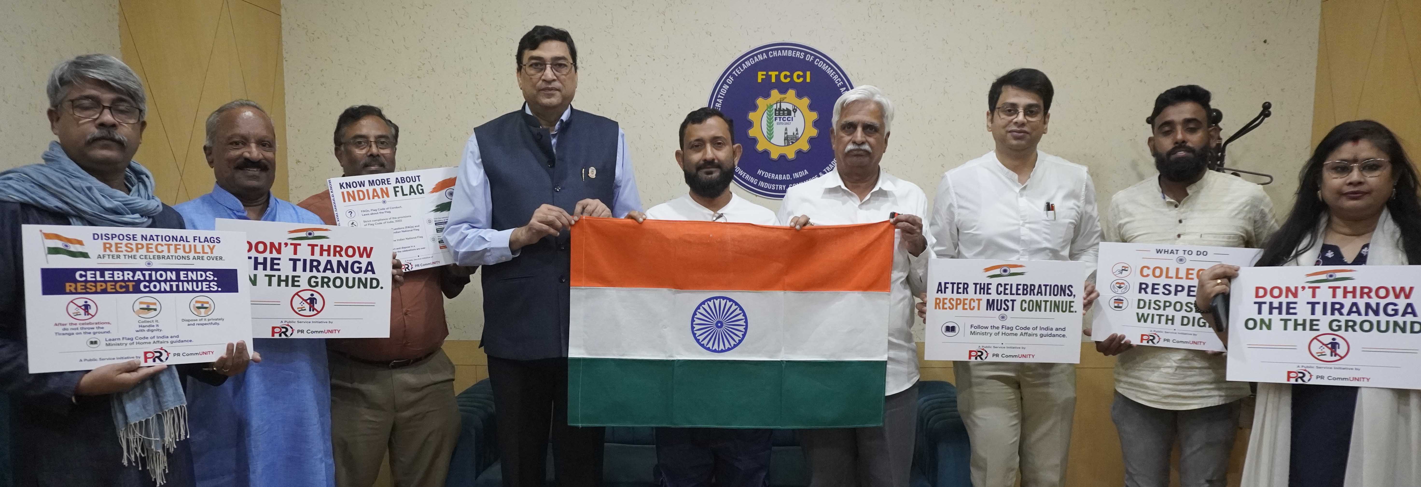 PR CommUNITY brings Bengal&rsquo;s &lsquo;Flag Man&rsquo; to Hyderabad to spread awareness on respectful handling of the Tiranga